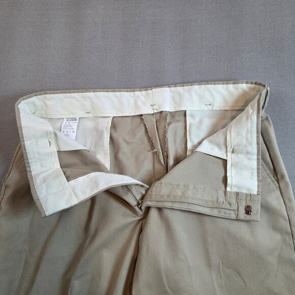 Knightsbridge Menswear Slacks Men’s 37x26 Khaki USA Cotton Blend 38x30 - Picture 12 of 12
